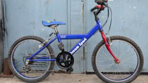 Vélo Dream Sport bleu & rouge - 20 pouces